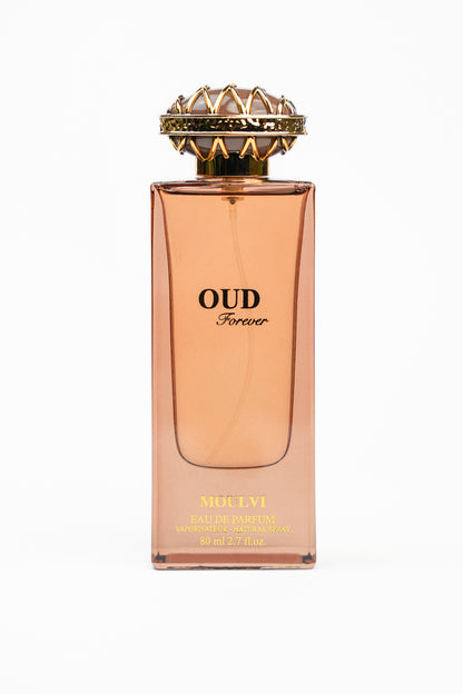 Oud Forever by Moulvi Perfumes, a luxury fragrance with rich, long-lasting oud notes