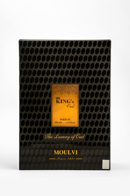King’s Oud by Moulvi Perfumes, a luxury oud perfume featuring deep, rich, premium Arabian oud note
