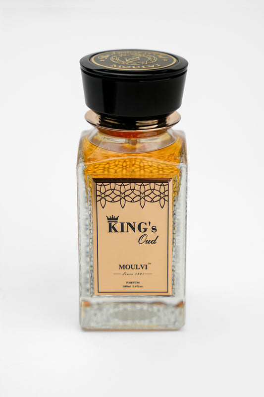 King’s Oud by Moulvi Perfumes, a luxury oud perfume featuring deep, rich, premium Arabian oud note