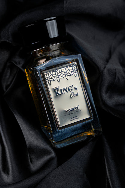King’s Oud by Moulvi Perfumes, a luxury oud perfume featuring deep, rich, premium Arabian oud note